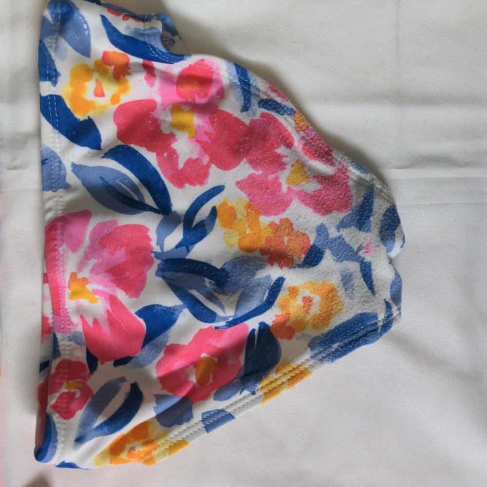 Toddler girls 2 pc. long sleeve floral swim suit - Picture 4 of 4